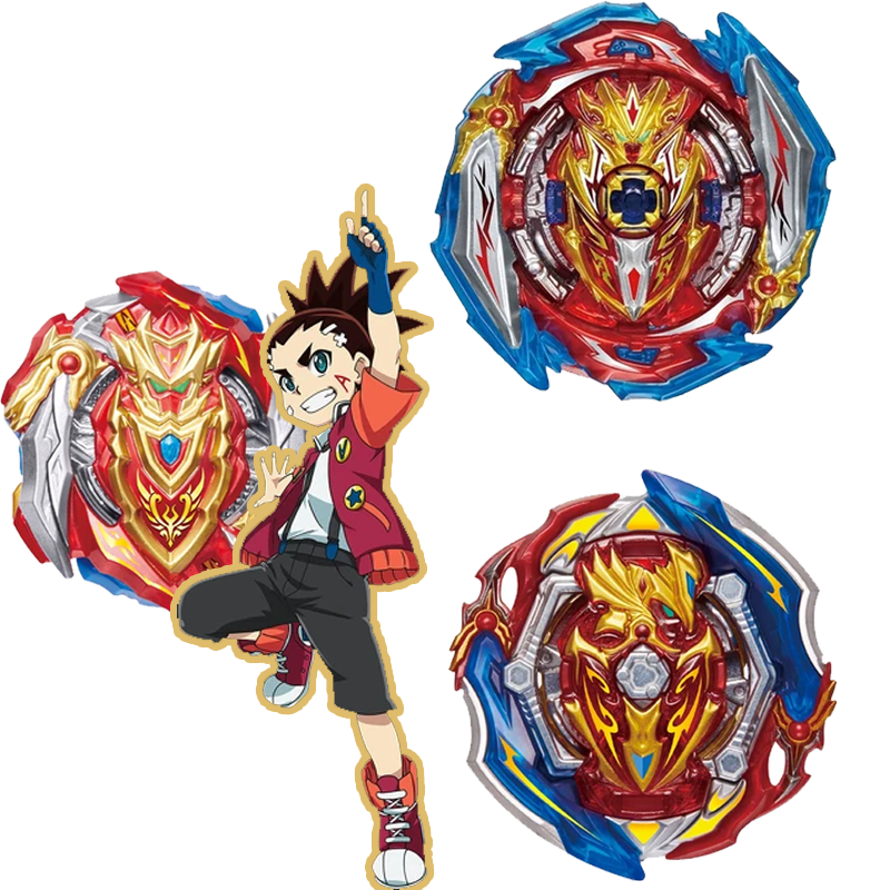 Beyblade Burst series owned by Aiger Akabane Cho-Z Achilles 00 Dimension and Angled Union Achilles and Infinite Achilles Dimension' 1B