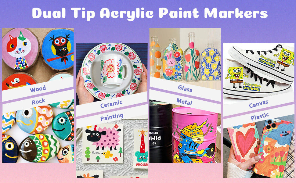 B-E-Y Pro-Grade Dual-Tip Water Markers