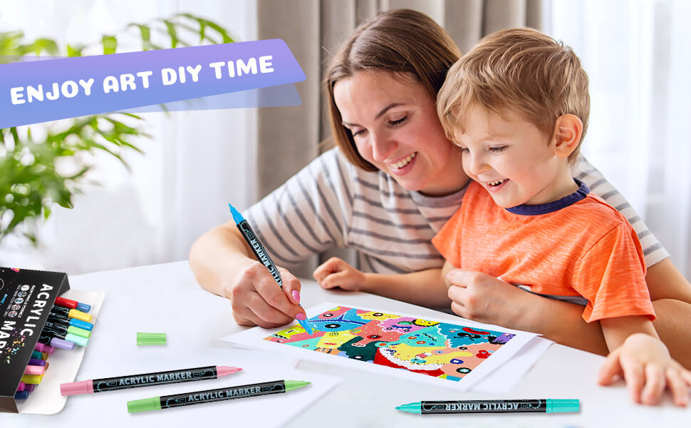 B-E-Y Pro-Grade Dual-Tip Water Markers