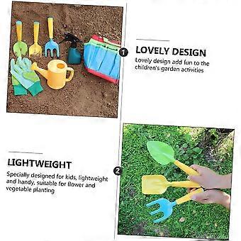 Kids Gardening Tools with Carry Bag, Apron Set, Plastic Tool Set