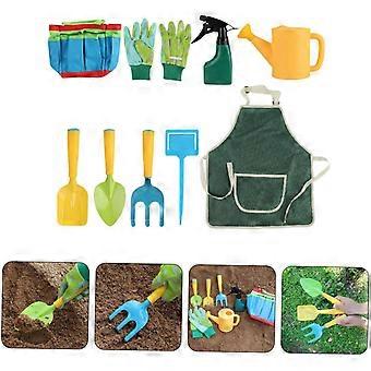 Kids Gardening Tools with Carry Bag, Apron Set, Plastic Tool Set