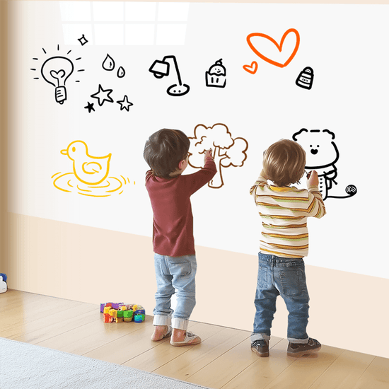 MagicGrip™ Mega Static Whiteboard Wall Paper Large set