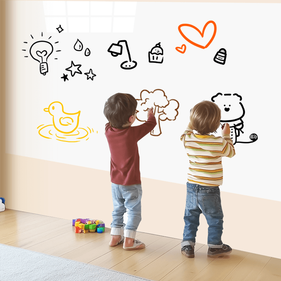 MagicGrip™ Mega Static Whiteboard Wall Paper Large set