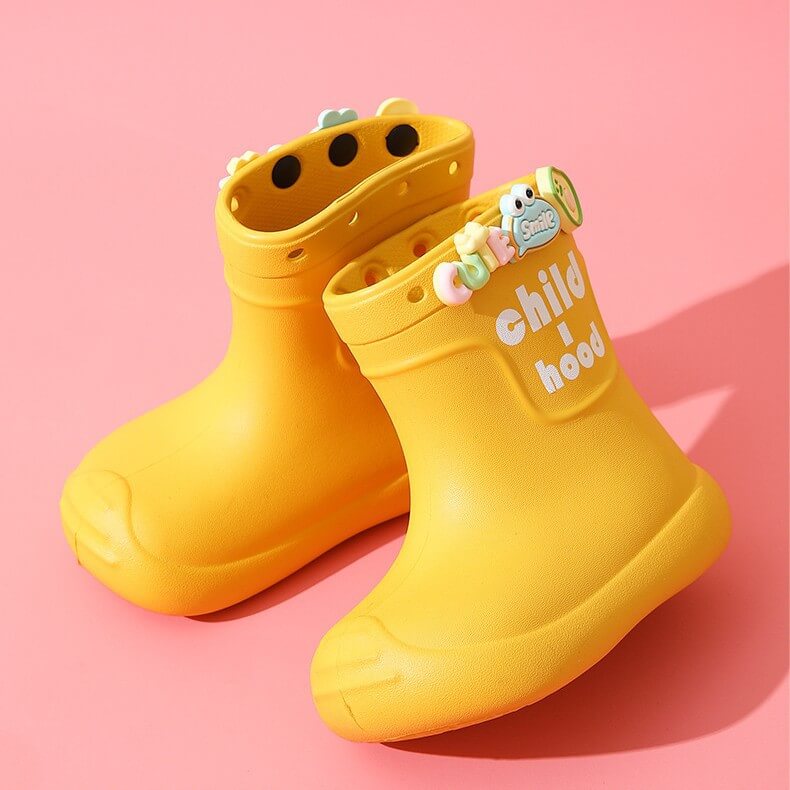 PuddleArmor Kids Rain Boots Made of eco-friendly EVA (40% lighter)
