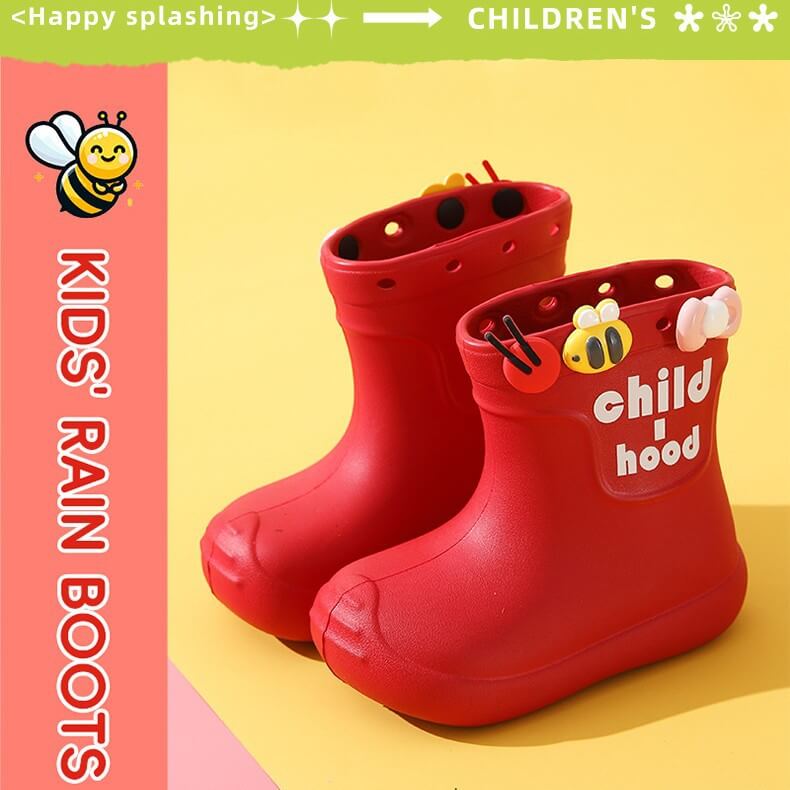 PuddleArmor Kids Rain Boots Made of eco-friendly EVA (40% lighter)