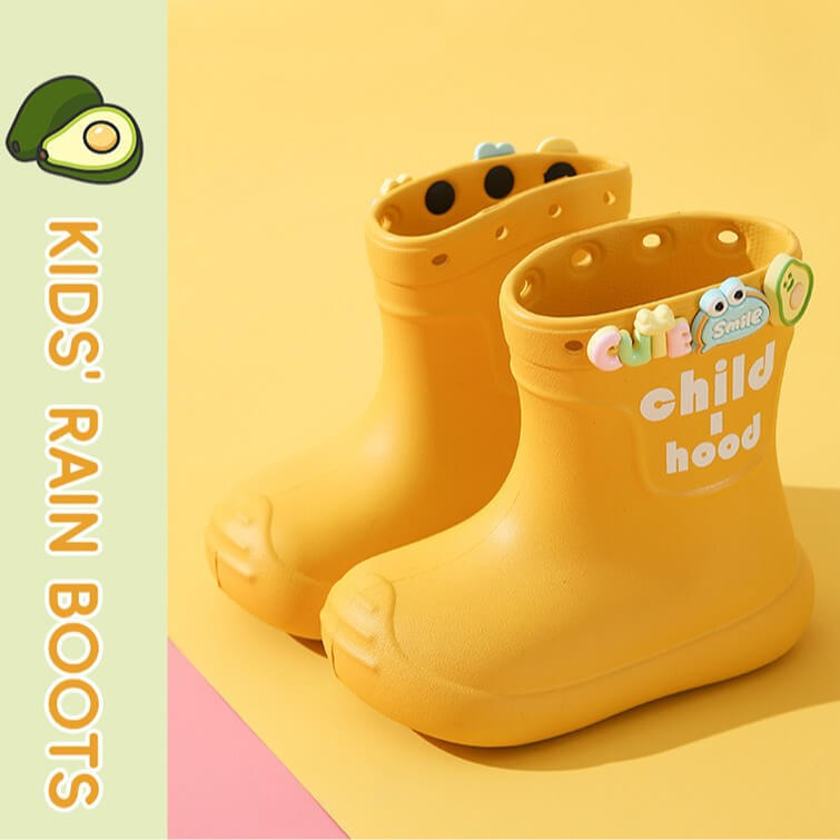 PuddleArmor Kids Rain Boots Made of eco-friendly EVA (40% lighter)