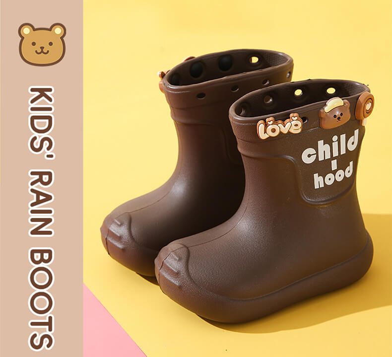 PuddleArmor Kids Rain Boots Made of eco-friendly EVA (40% lighter)