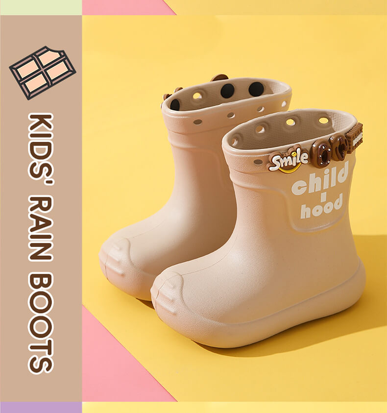 PuddleArmor Kids Rain Boots Made of eco-friendly EVA (40% lighter)
